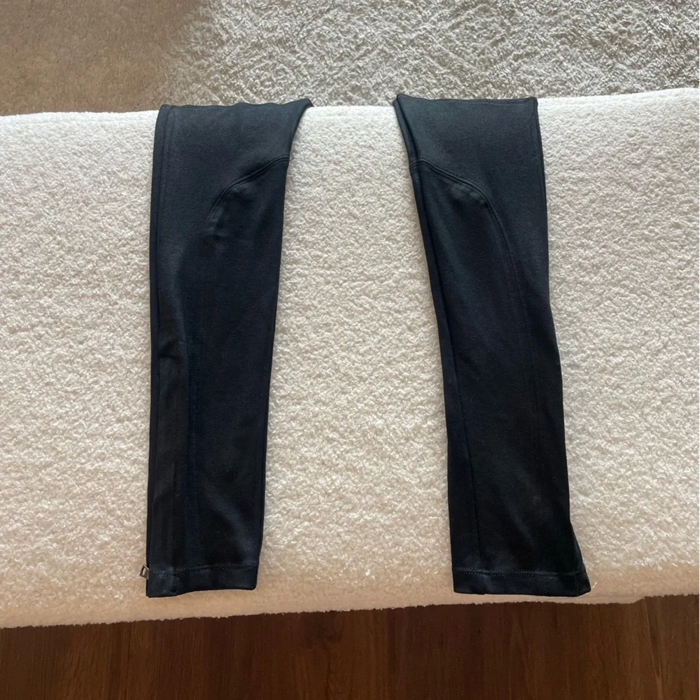 David Lerner Faux Leather Biker Leggings with Ankle Zip  - Women’s Size S - Picture 6 of 13